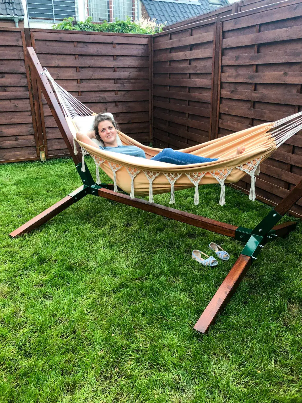 Zdjęcie Jak zrobić hamak w ogrodzie: proste kroki do wygodnego wypoczynku