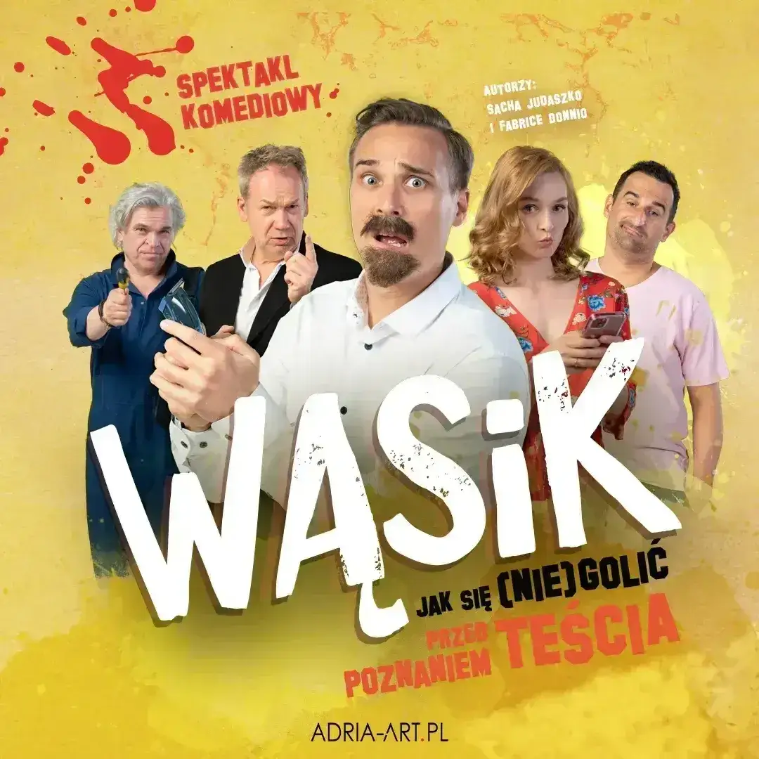 Zdjęcie Spektakl Wąsik – komedia pełna śmiechu i zaskakujących zwrotów akcji