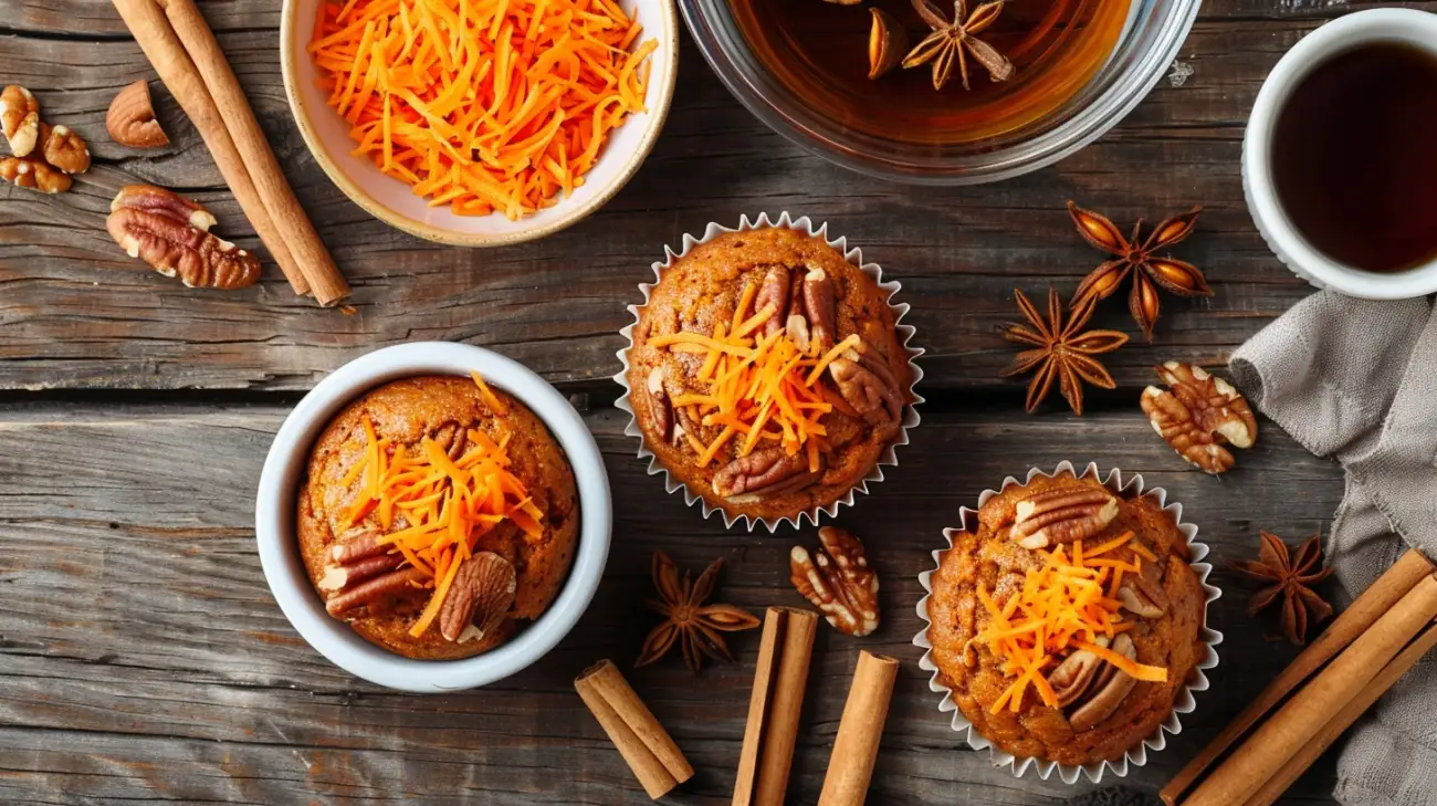 Zdjęcie Fit babeczki marchewkowe - jak upiec zdrową przyjemność