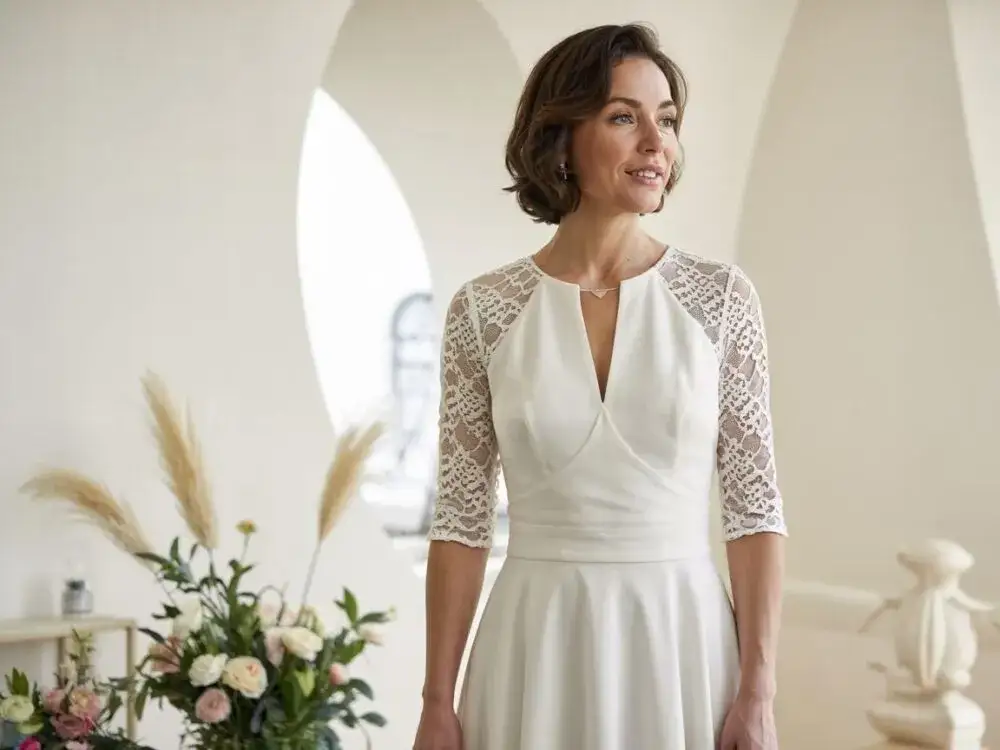 Zdjęcie W jakiej sukni do ślubu cywilnego, aby wyglądać olśniewająco?