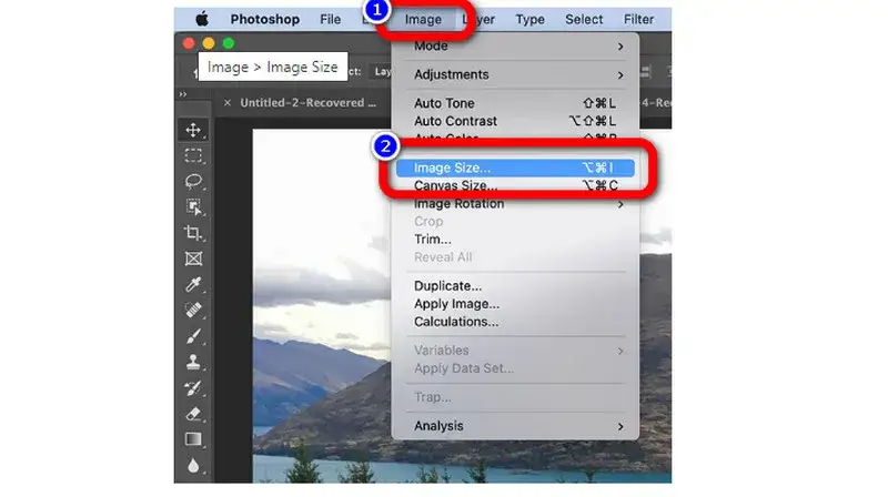 Photoshop okno rozmiar obrazu