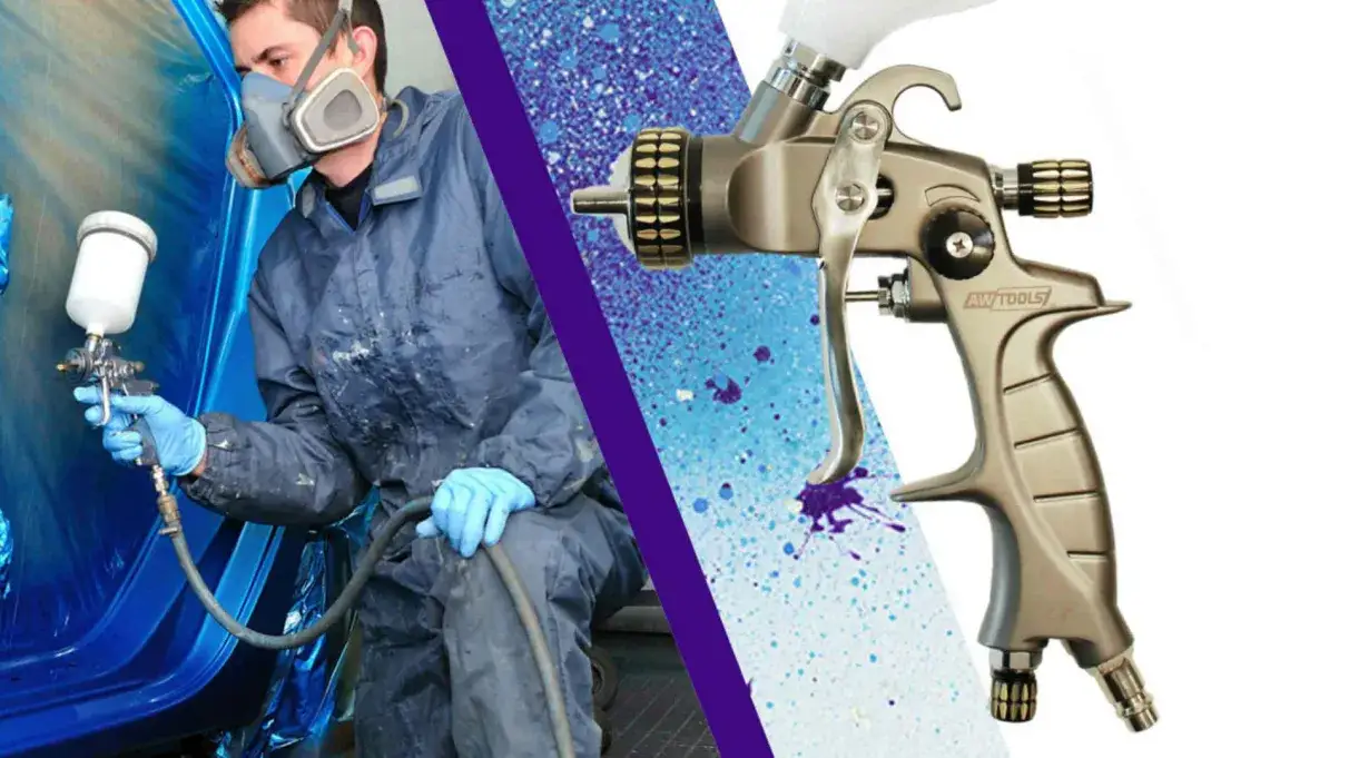 Rodzaje pistoletów lakierniczych LVLP RP HP porównanie