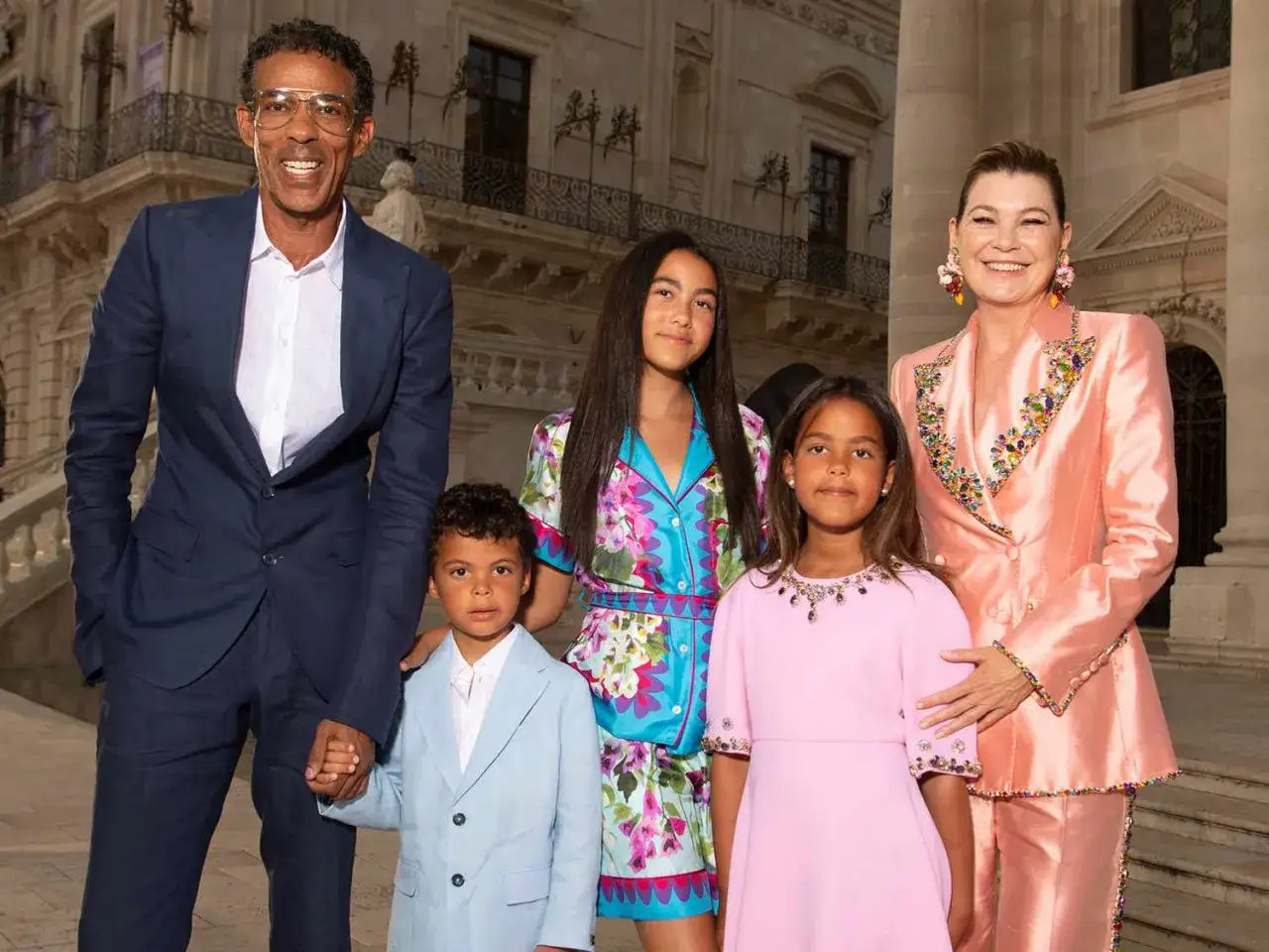 Ellen Pompeo z mężem Chrisem Iverym i dziećmi