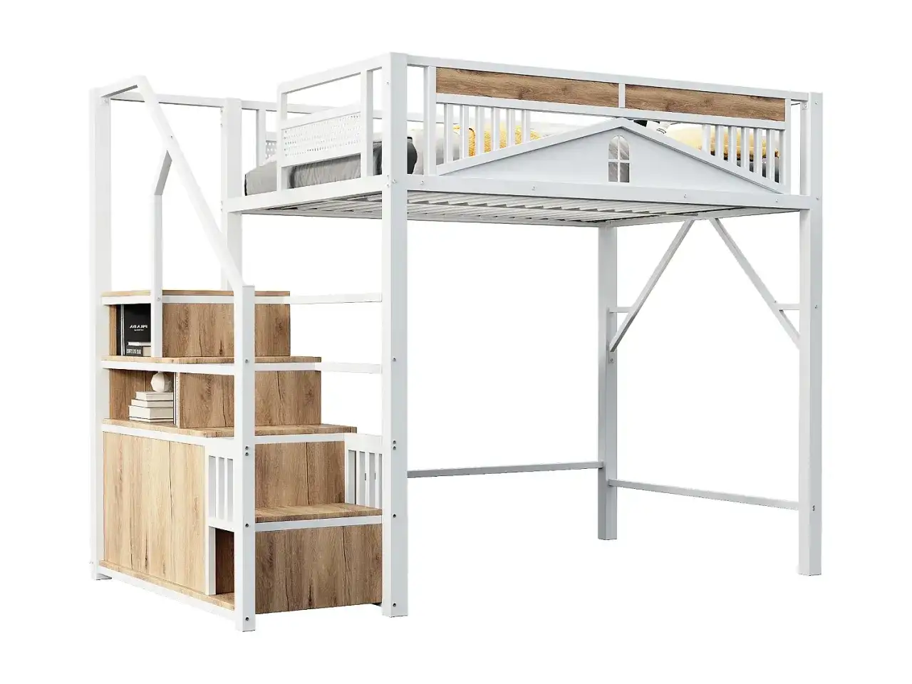 Grubość n&oacute;g ł&oacute;żka piętrowego dla dorosłych drewno metal