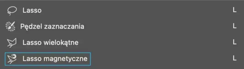 narzędzia photoshop magiczna r&oacute;żdżka szybkie zaznaczanie lasso