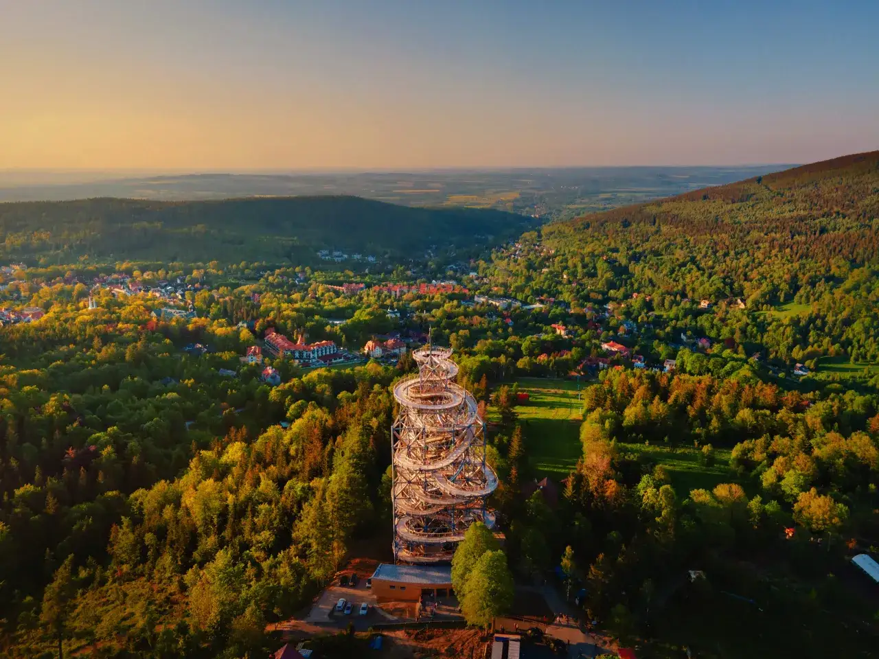 Sky Walk Świeradów-Zdrój widok z góry