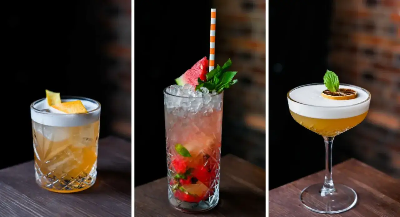 eleganckie koktajle weselne różnorodne drinki