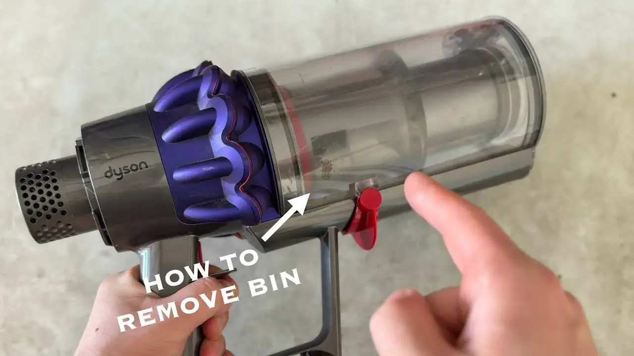 Dyson bin stuck fix