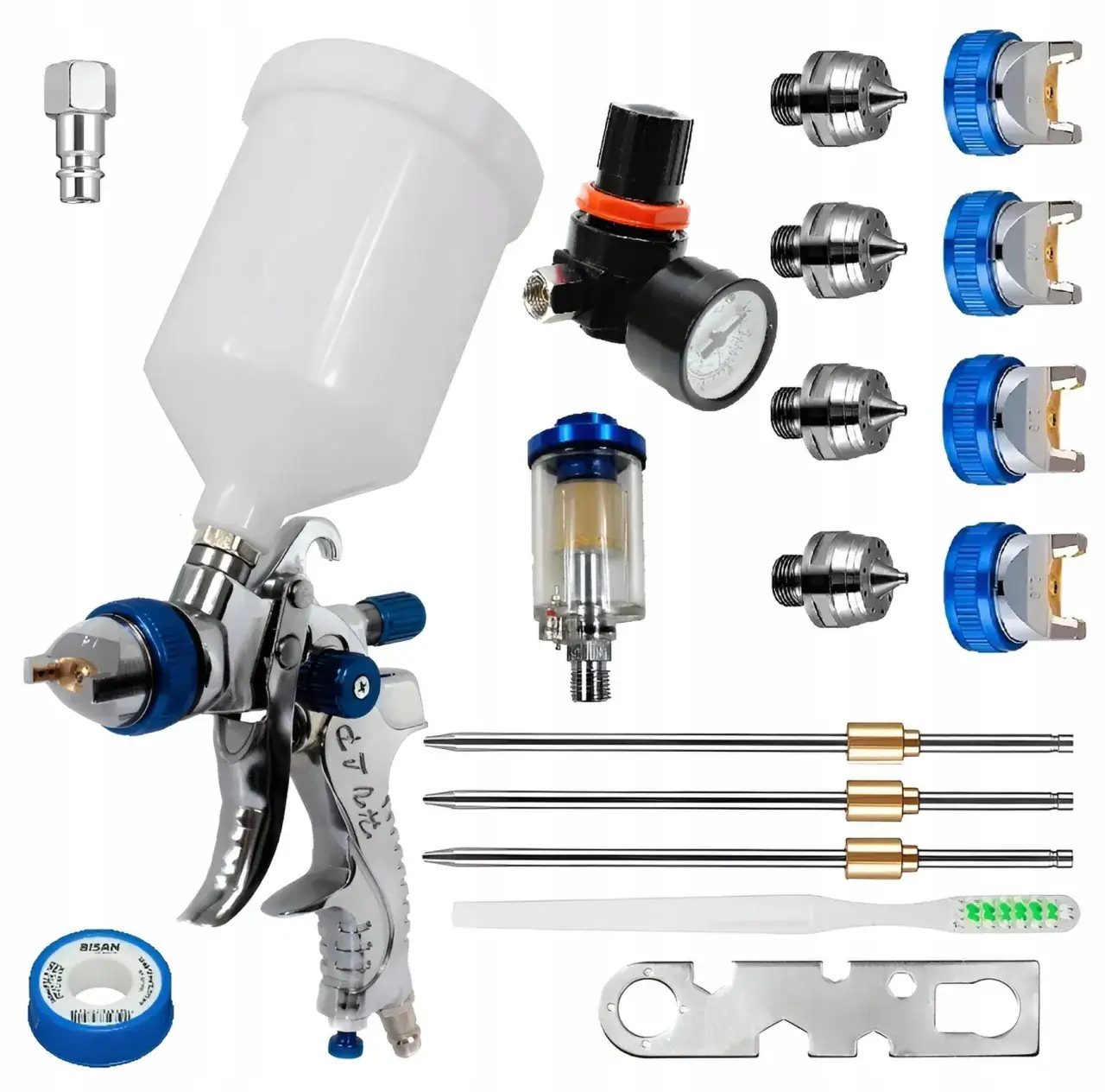 Idealny wzór natrysku pistoletu lakierniczego, błędy natrysku