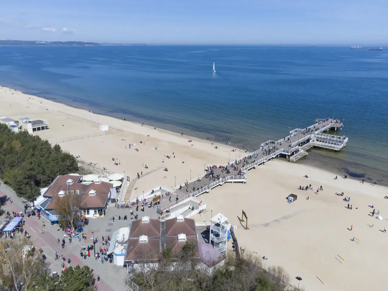 Plaża Gdańsk Brzeźno molo