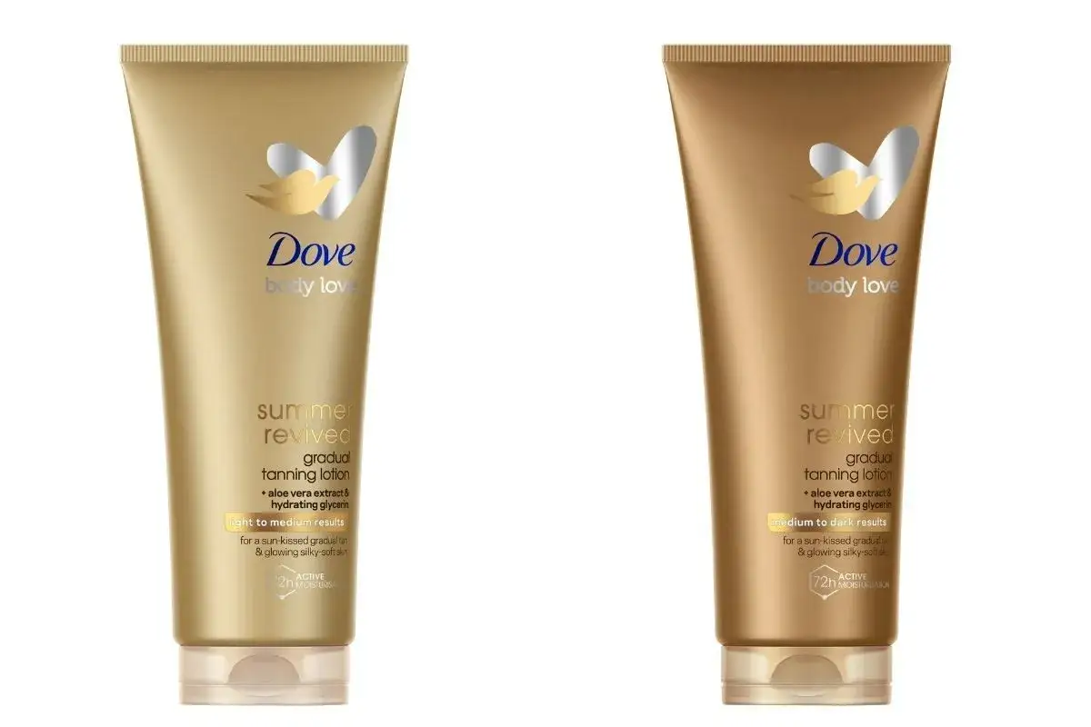 Dove Summer Revived efekty przed i po