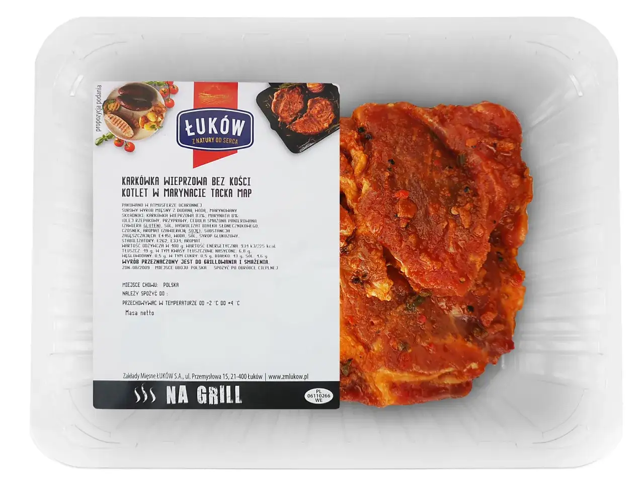 karkówka na grilla plastry