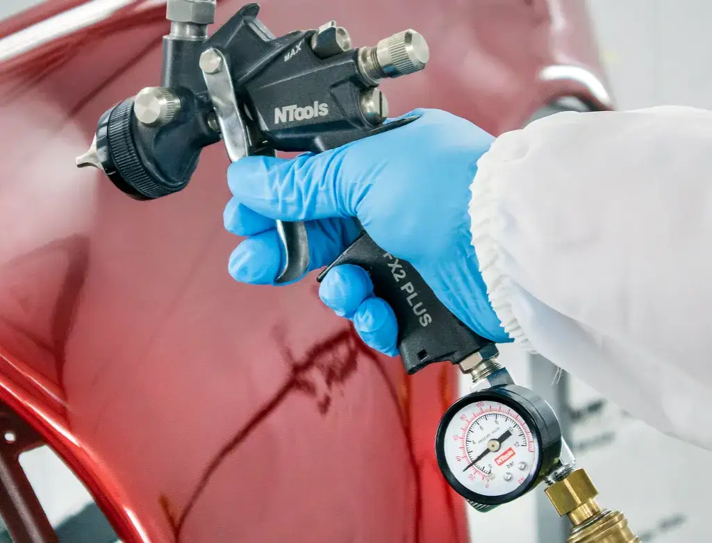 manometr pistolet lakierniczy regulacja