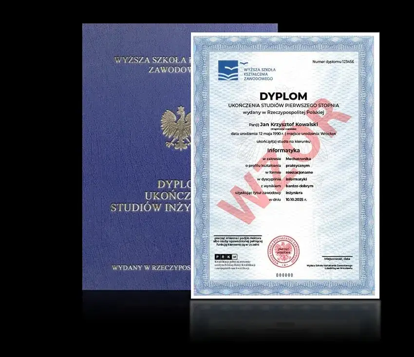 Dyplom inżyniera studia techniczne