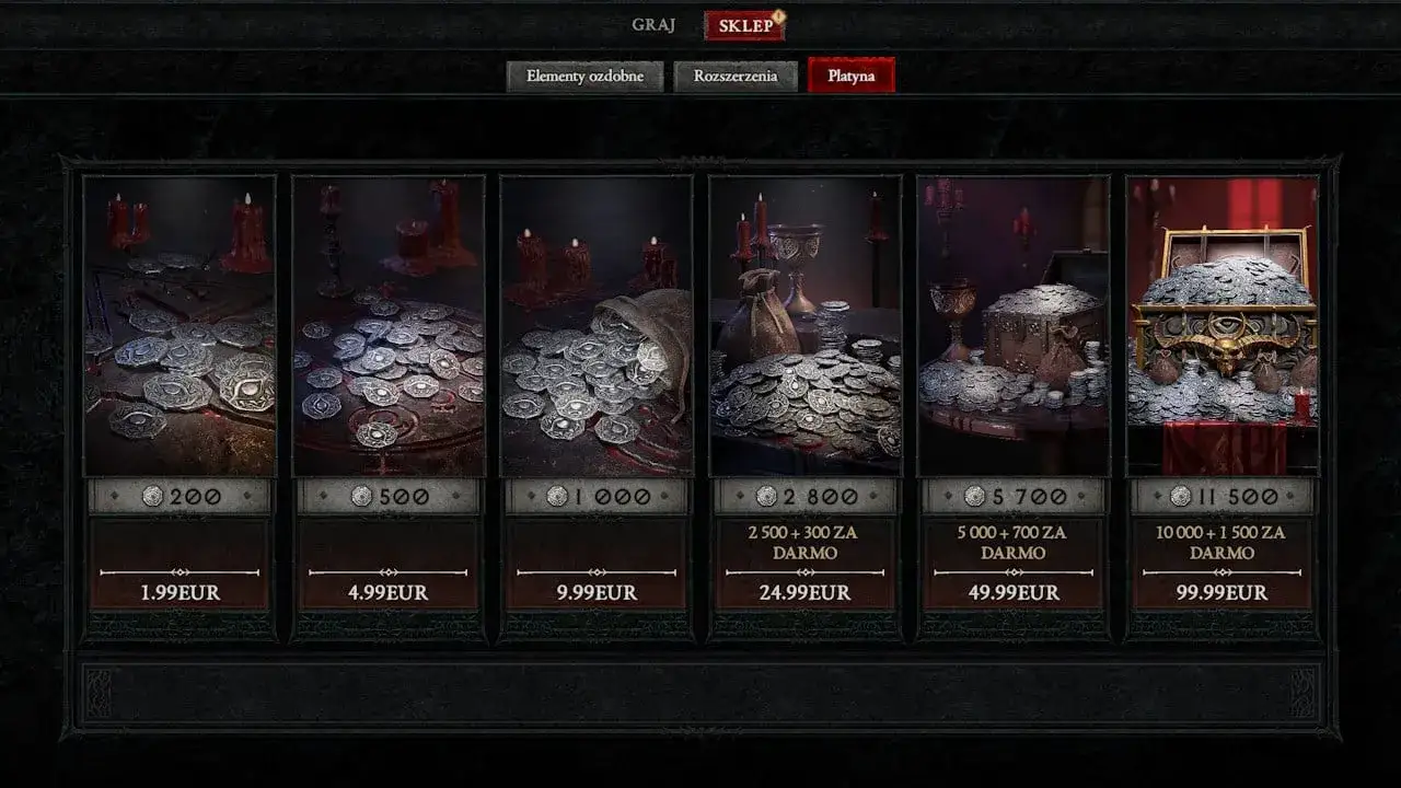 Diablo 4 ceny na platformach