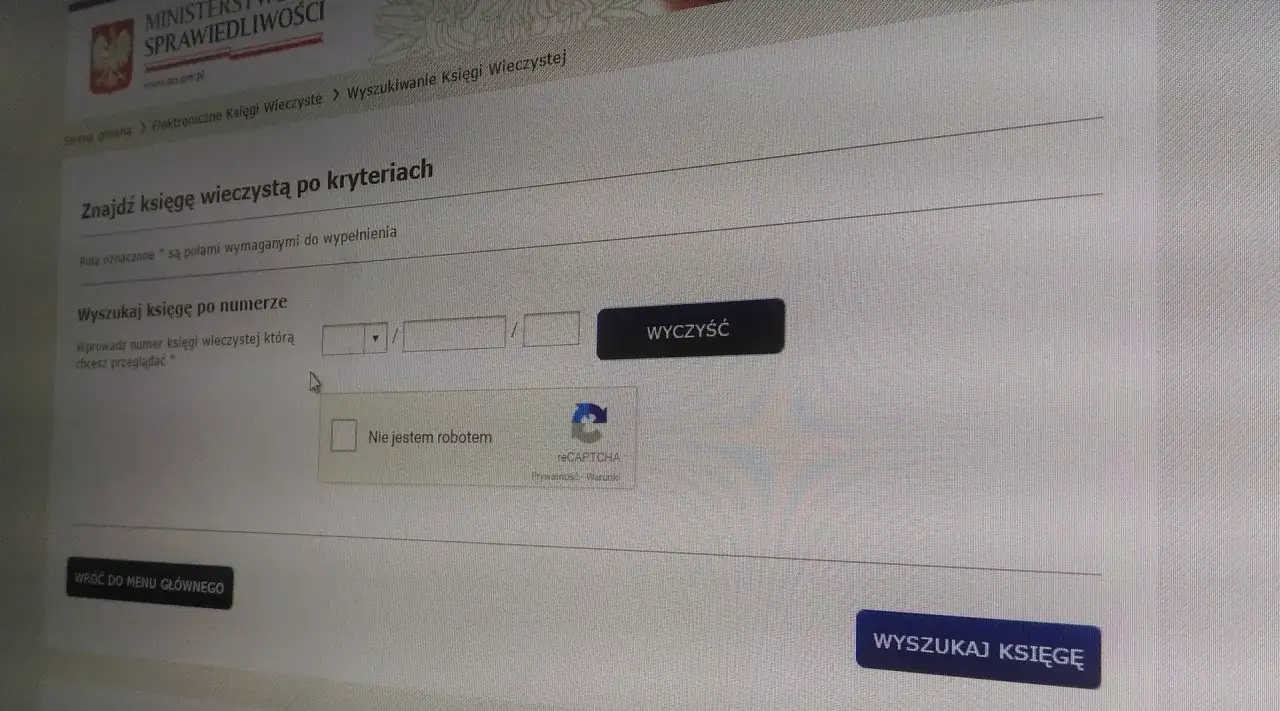 Elektroniczna Księga Wieczysta portal Ministerstwa Sprawiedliwości