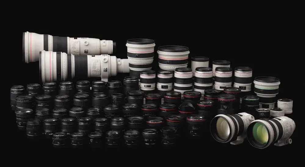 Canon EF lenses variety