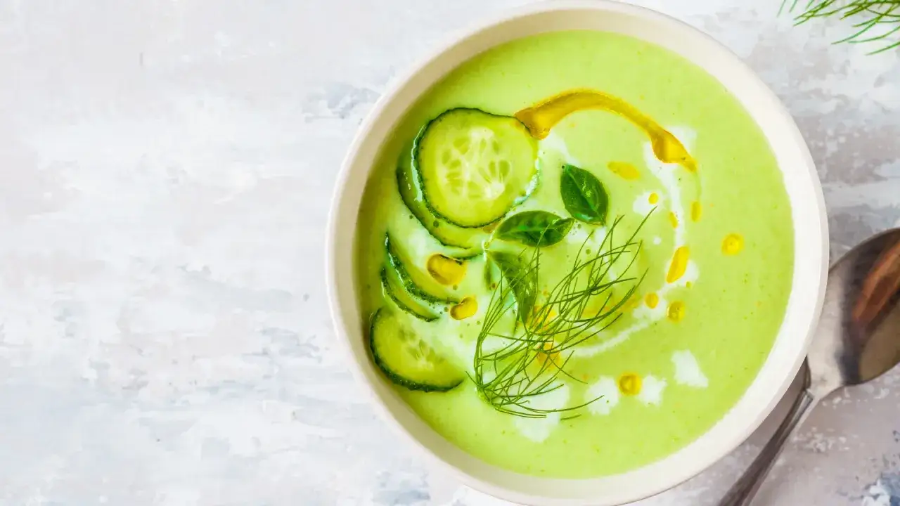 Soupe froide concombre ingr&eacute;dients