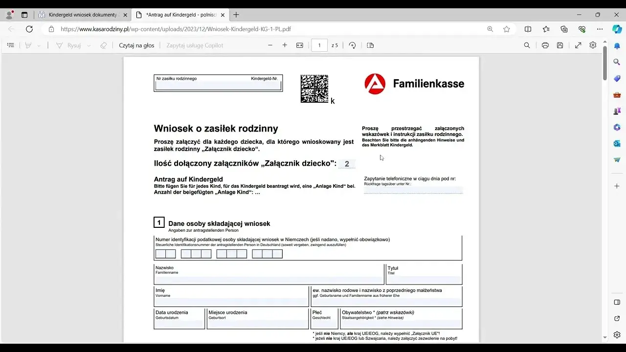 Zdjęcie Jak wypełnić wniosek o zasiłek rodzinny w Niemczech - wzór i porady