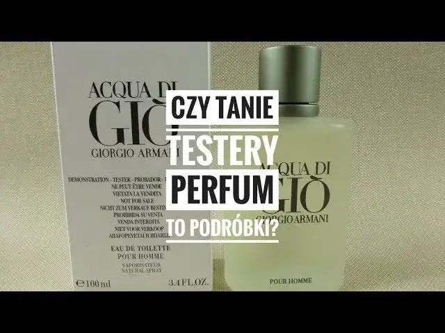 jak rozpoznać oryginalne perfumy tester