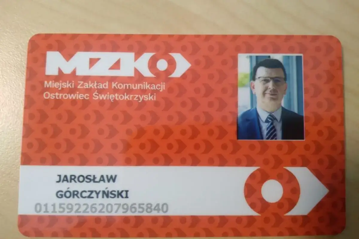 Karta pracownicza Jarosława Górzyńskiego z MZK Ostrowiec Świętokrzyski. Zbliża się czas sprawdzania rozkład jazdy mzk ostrowiec.