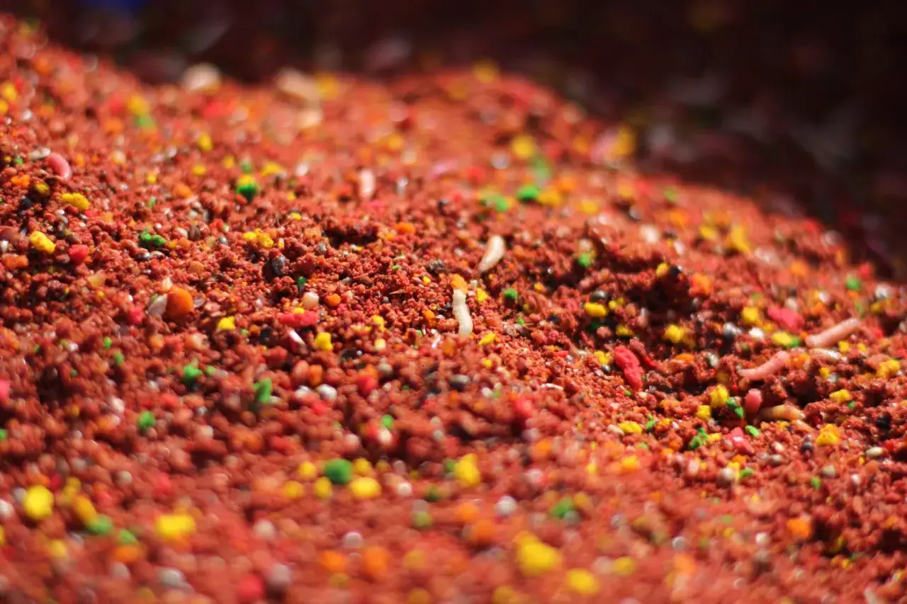 różne składniki zanęty na leszcza