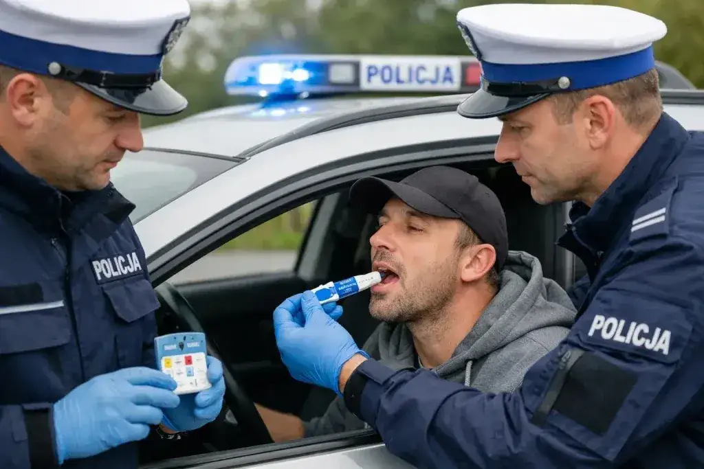 policja narkotest kierowca