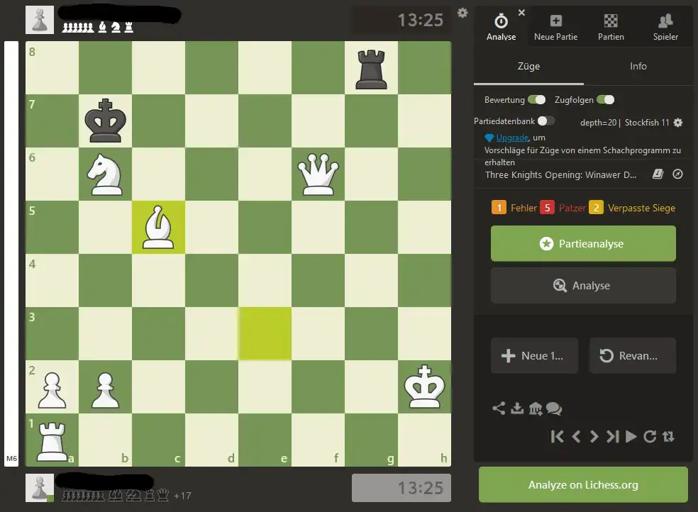 Lichess analiza partii wykres oceny