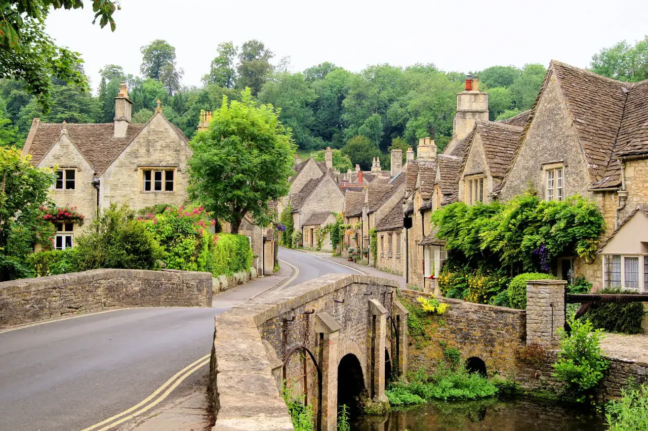 Wioska Castle Combe Cotswolds Anglia