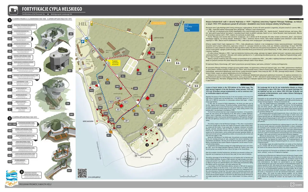 P&oacute;łwysep Helski szerokość mapa