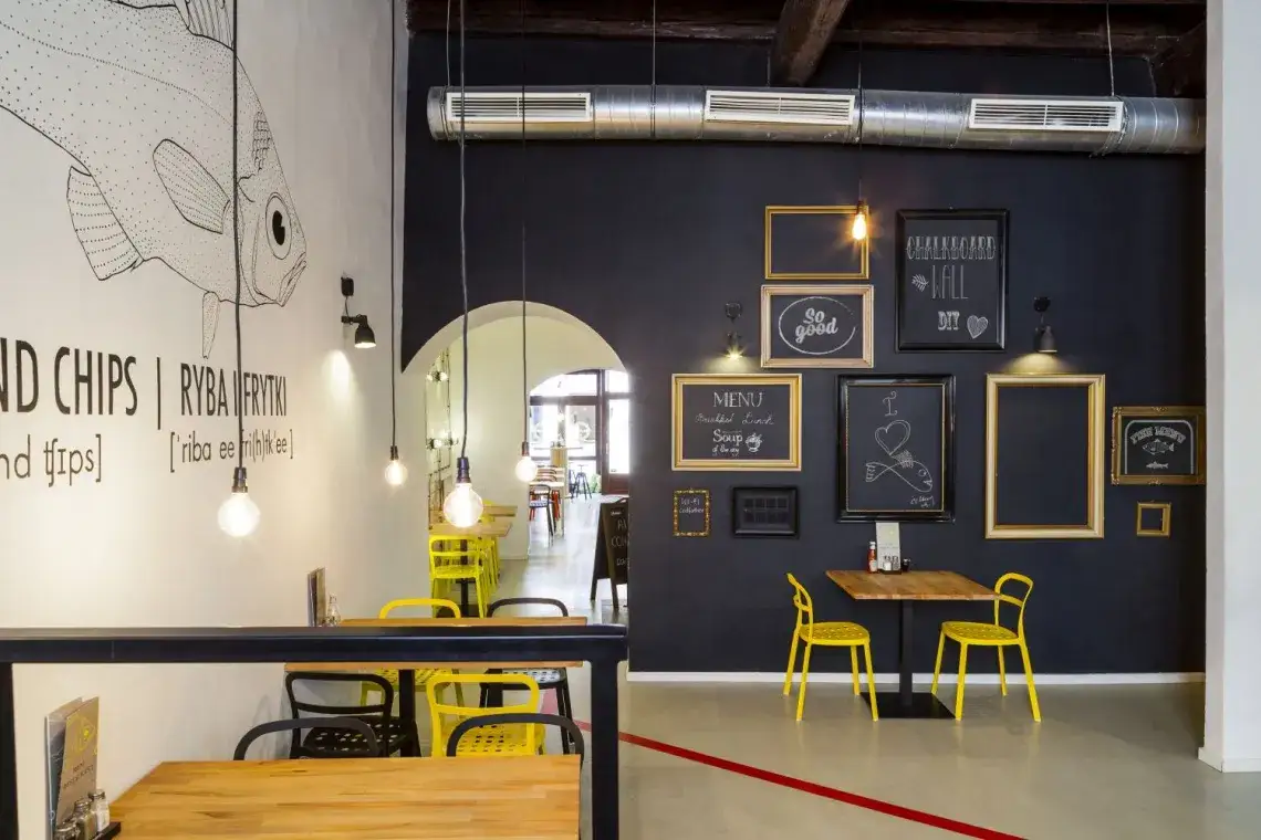 Zdjęcie Restauracja w stylu industrialnym: 7 kluczowych elementów wystroju