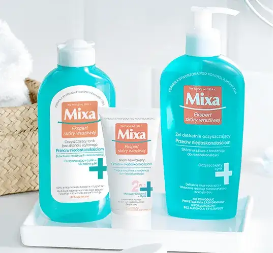 Zdjęcie Mixa na niedoskonałości: skuteczne rozwiązania dla wrażliwej skóry