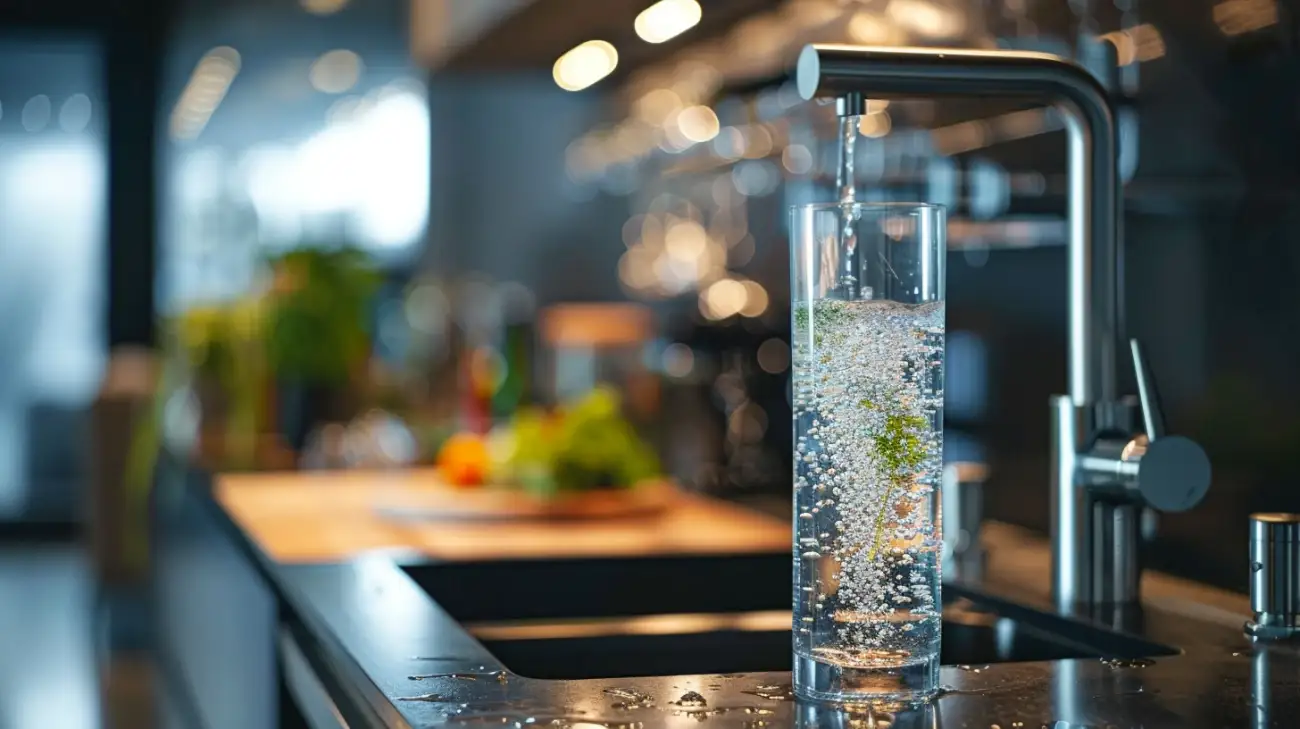 Zdjęcie Kran z wodą gazowaną - zdrowie prosto z domowego kranu