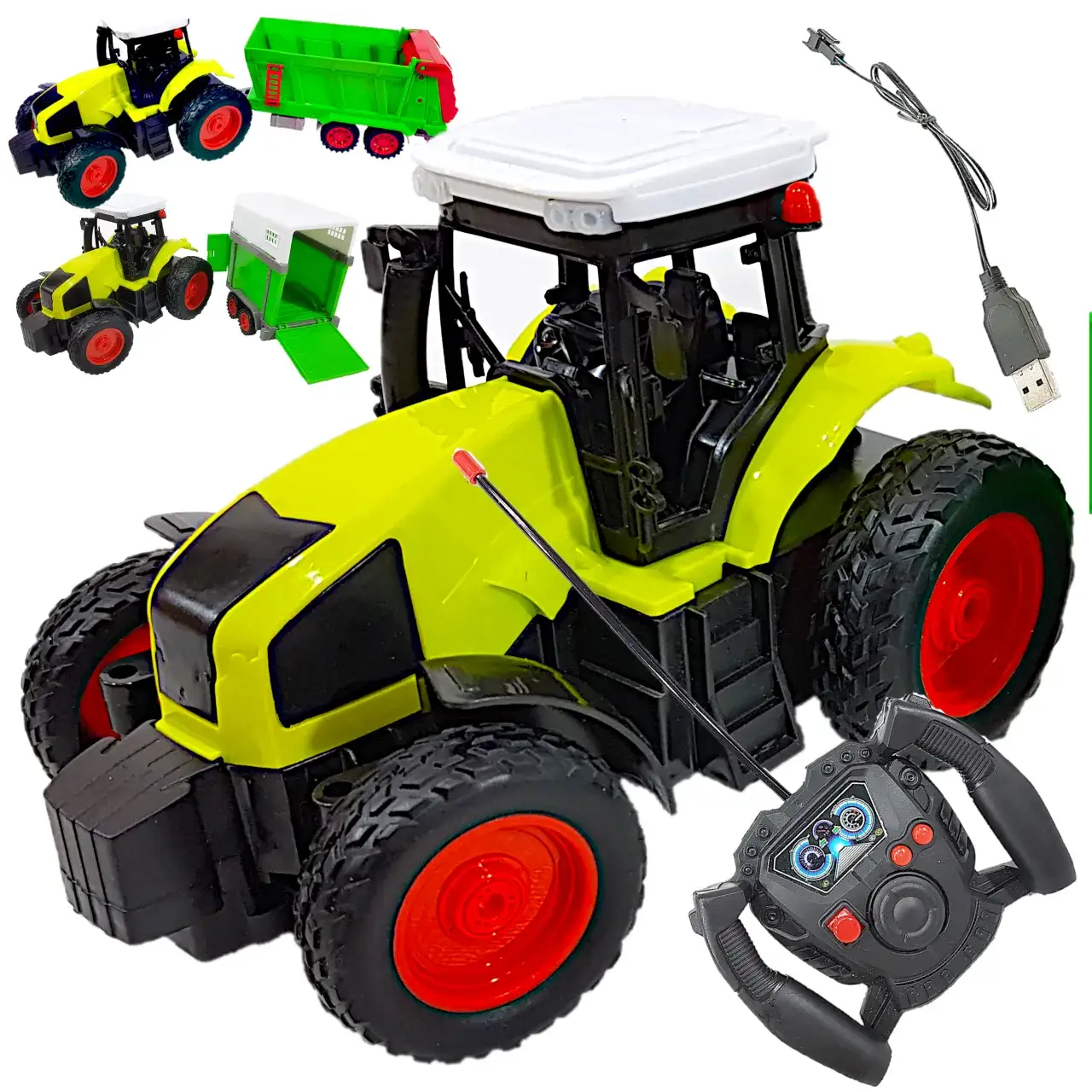 Zdjęcie Duży traktor z przyczepą zabawka - idealny wybór dla Twojego dziecka