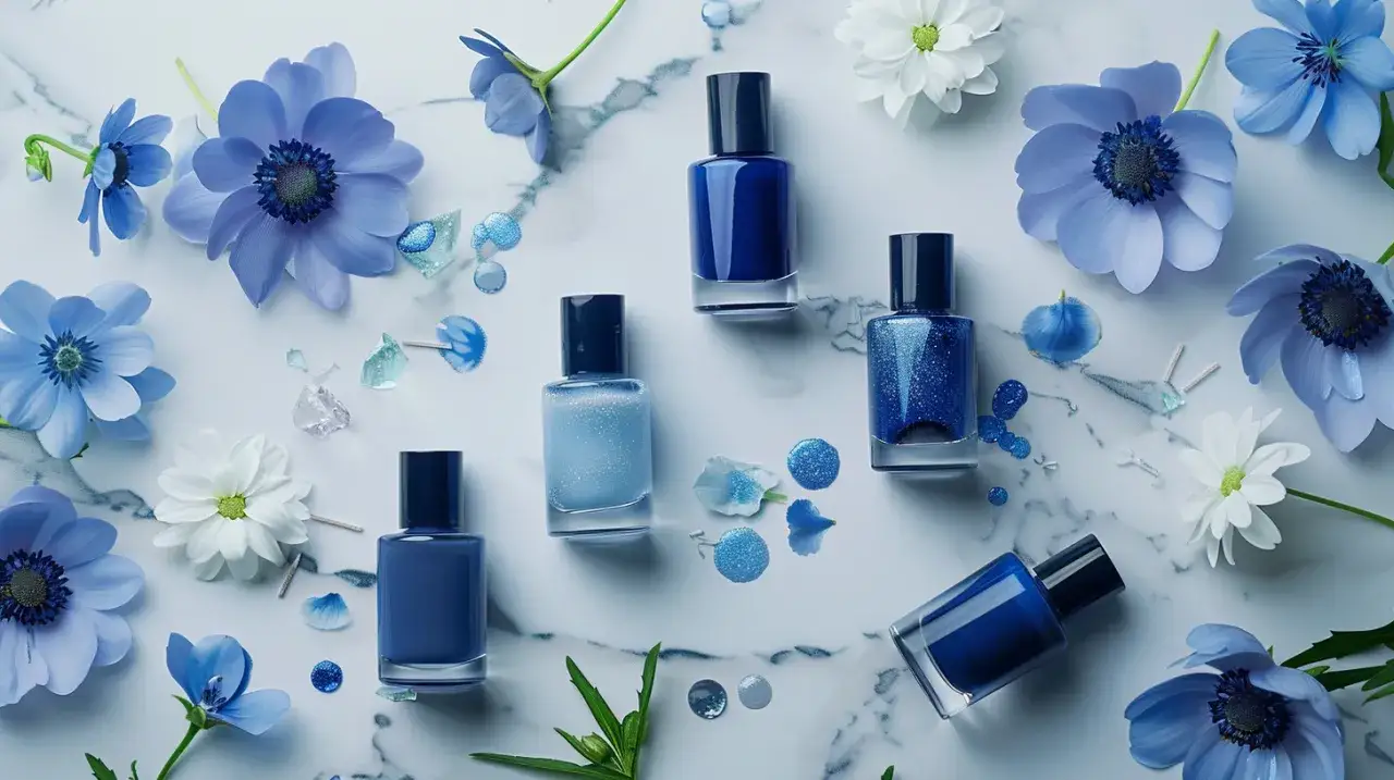 Zdjęcie Lakier hybrydowy niebieski: Modny wybór na każdą okazję, inspiracje i stylizacje