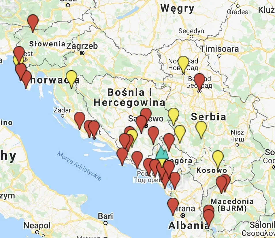 por&oacute;wnanie koszt&oacute;w podr&oacute;ży samochodem bałkany