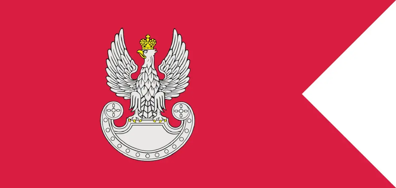 Flaga Polski i logo Wojska Polskiego