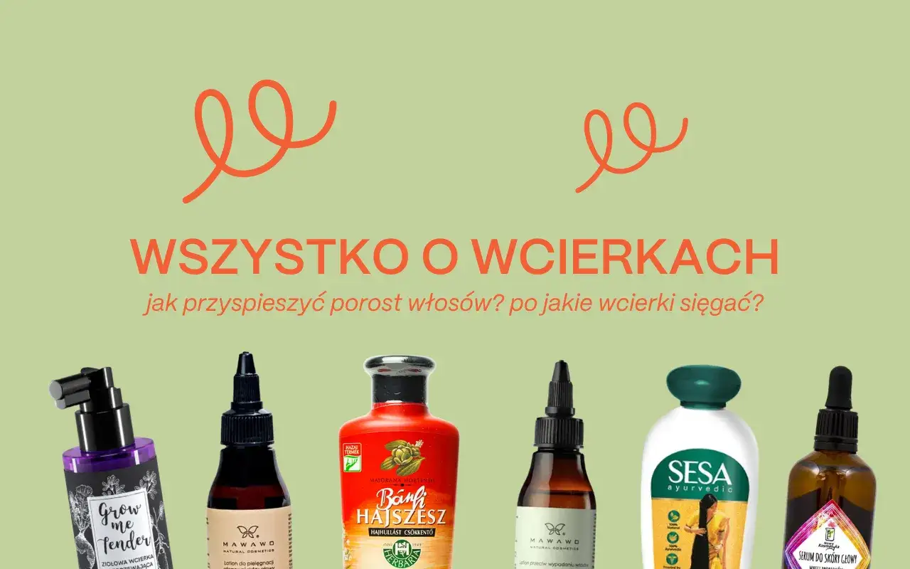 r&oacute;żne rodzaje wcierek do włos&oacute;w opakowania