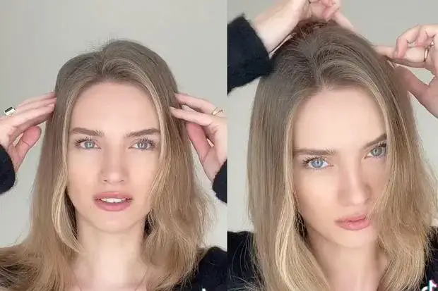 Masaż skóry głowy przed i po, zdrowe włosy