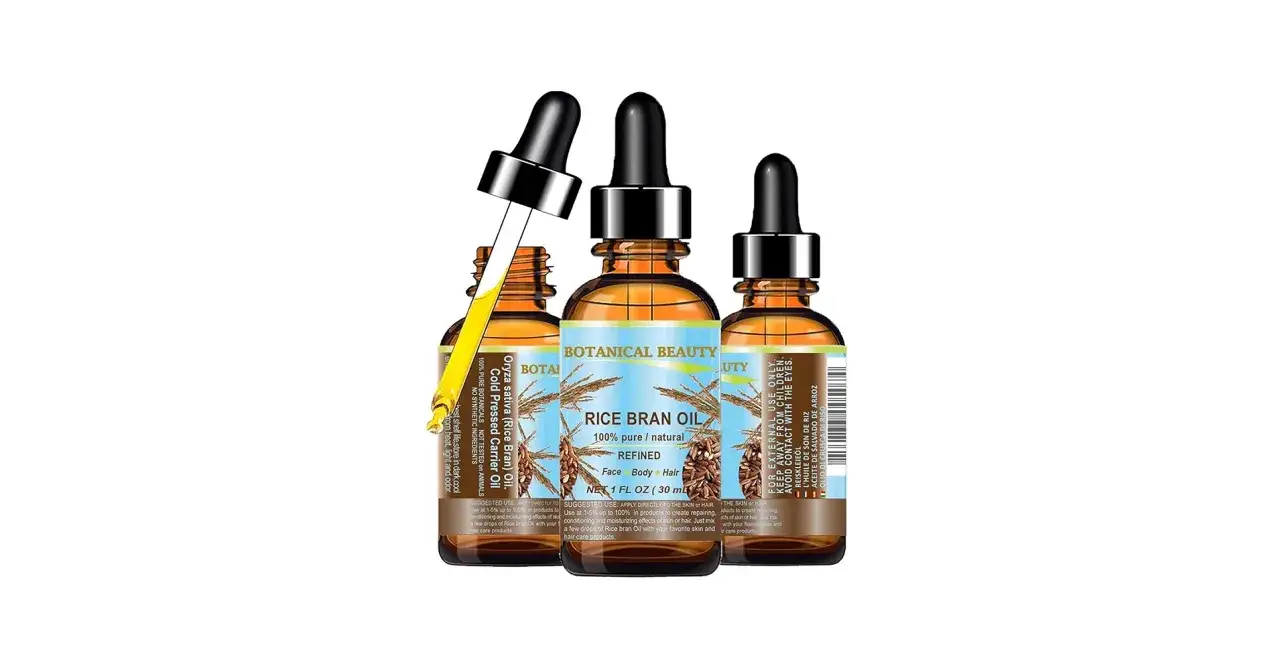 Olej ryżowy do czego? Do twarzy, ciała i włos&oacute;w. W buteleczkach z pipetą, idealny do pielęgnacji.