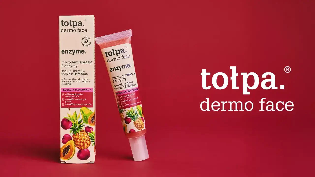 Tołpa Dermo Face Enzyme serum opakowanie i konsystencja