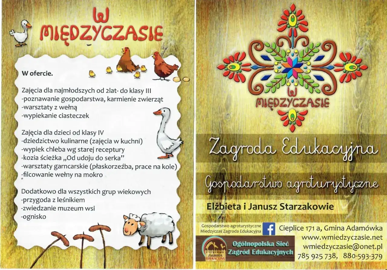 Plan zagrody edukacyjnej