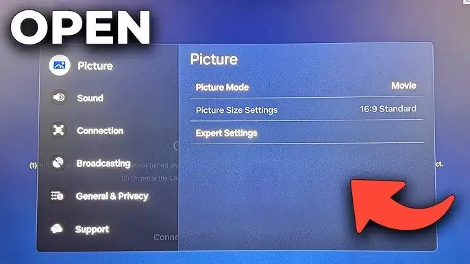 telewizor samsung menu ustawienia