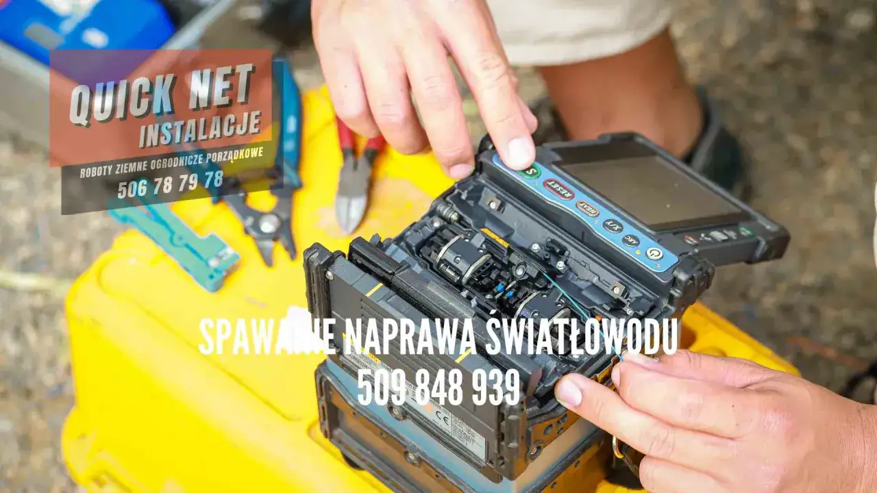 Spawanie naprawa światłowodu. Profesjonalne usługi, jak połączyć przerwany światłowód. Szybko i skutecznie. 509 848 939.