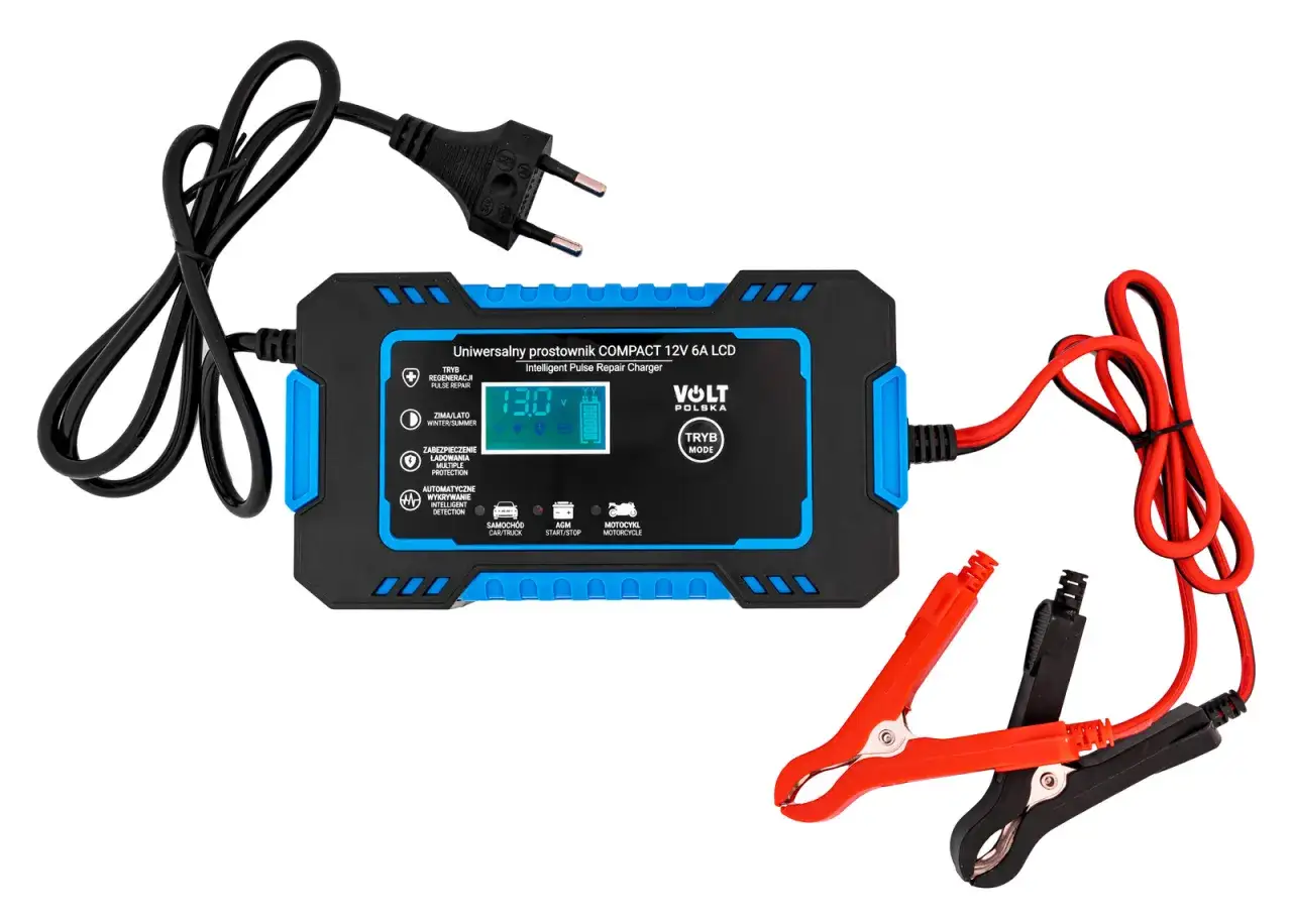 funkcje prostownika do akumulatora grafika