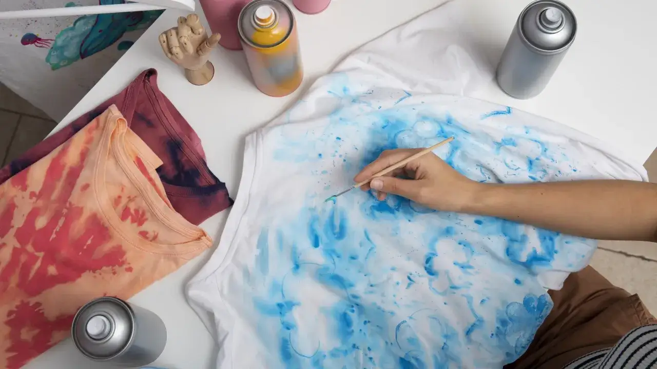 Przygotowanie stanowiska do farbowania ubrań w domu