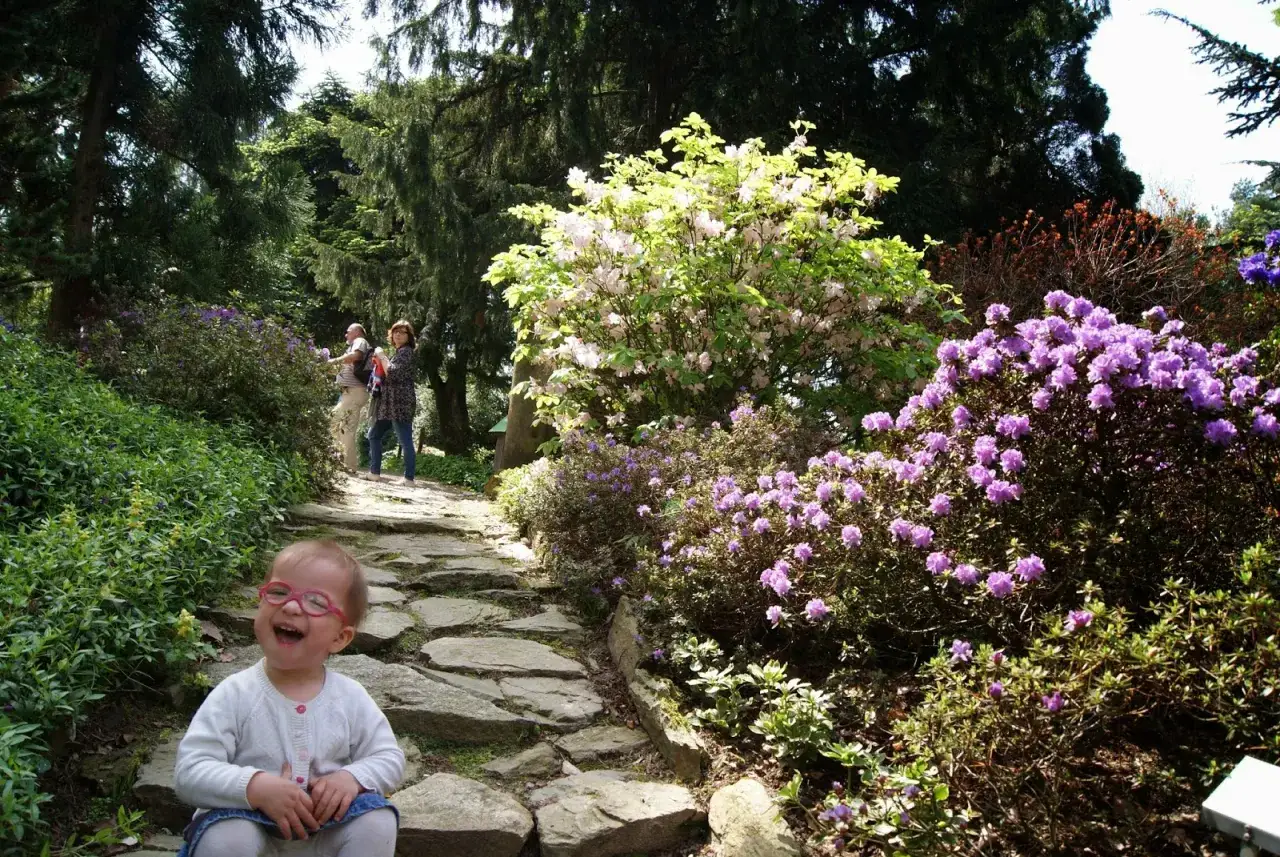 Rodzina w Arboretum Wojsławice