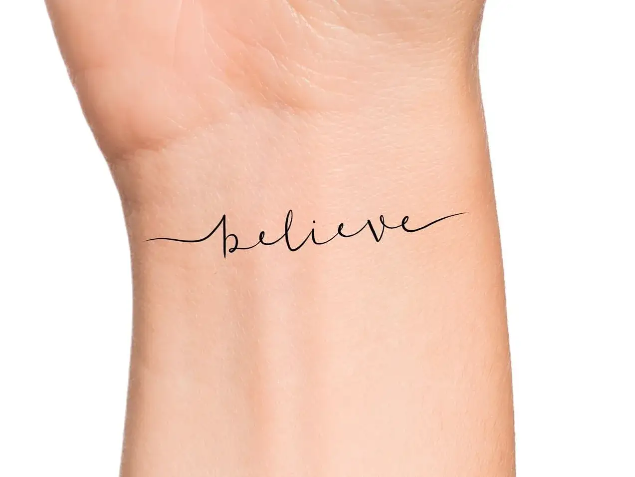 tatuaż believe r&oacute;żne miejsca na ciele