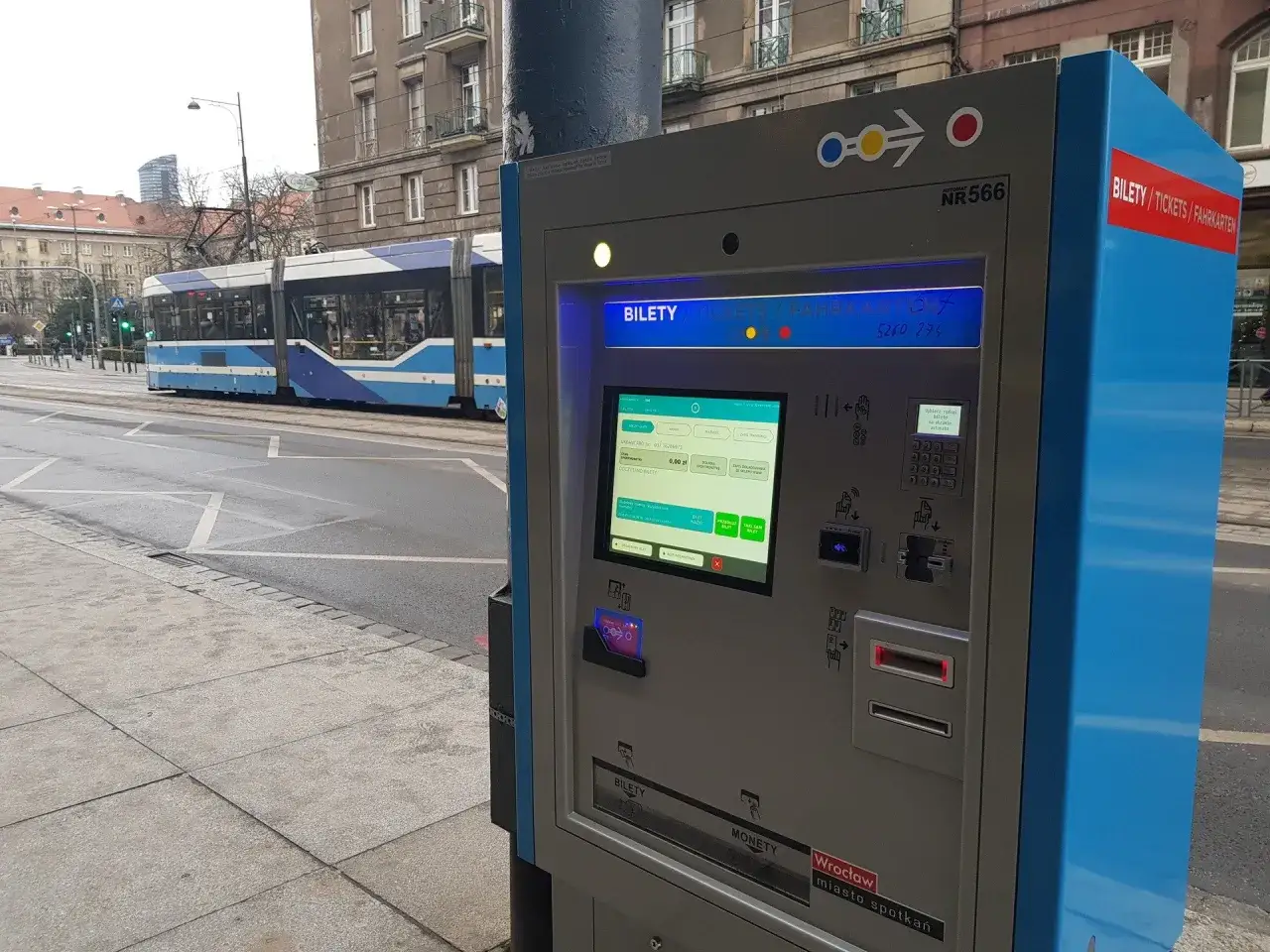 Automat biletowy MPK Wrocław