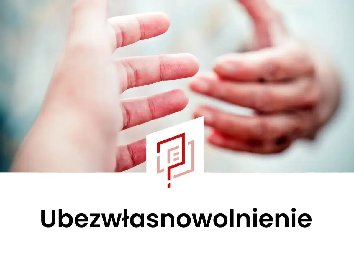 Dwie dłonie zbliżają się do siebie. Pod spodem napis 